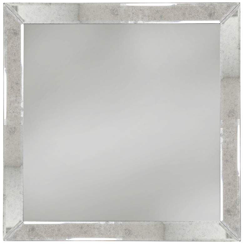 Image 1 Annesdale Antique Glass 24" Square Frameless Wall Mirror
