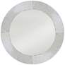 Annesdale Antique Glass 32" Round Frameless Wall Mirror