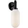 Annex 17 1/4" High Anodized Black and White Wall Sconce