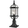 Annex 21 1/2" High Black Aluminum Outdoor Post Light
