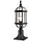 Annex 21 1/2" High Black Aluminum Outdoor Post Light