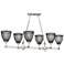 Annex 42 1/2" Wide Nickel Kitchen Island Light Chandelier