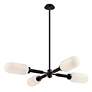 3_Annex 47 1/2" Wide Anodized Black 4-Light Pendant Light more views