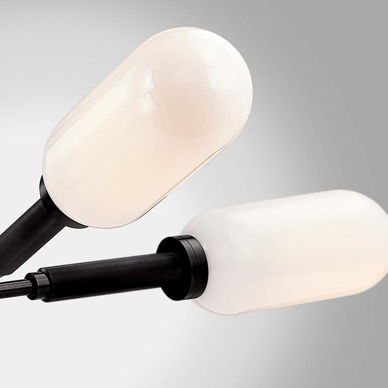 Image 4 Annex 47 1/2" Wide Anodized Black 4-Light Pendant Light more views