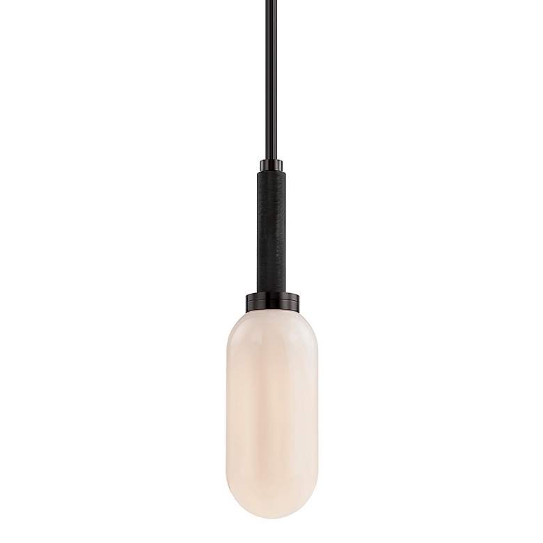 Image 2 Annex 5 inch Wide Anodized Black Mini Pendant Light