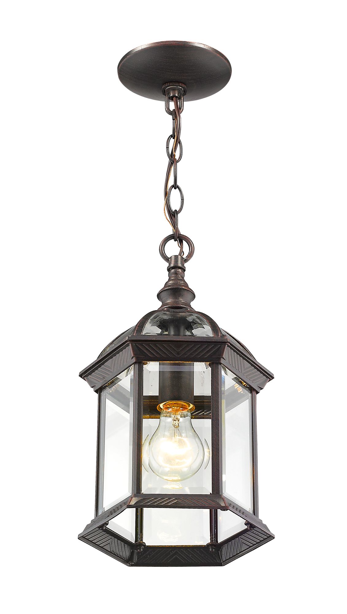 Thumbnail3 of Annex by Z-Lite Rust 8 inch 1 Light Outdoor Chain more views