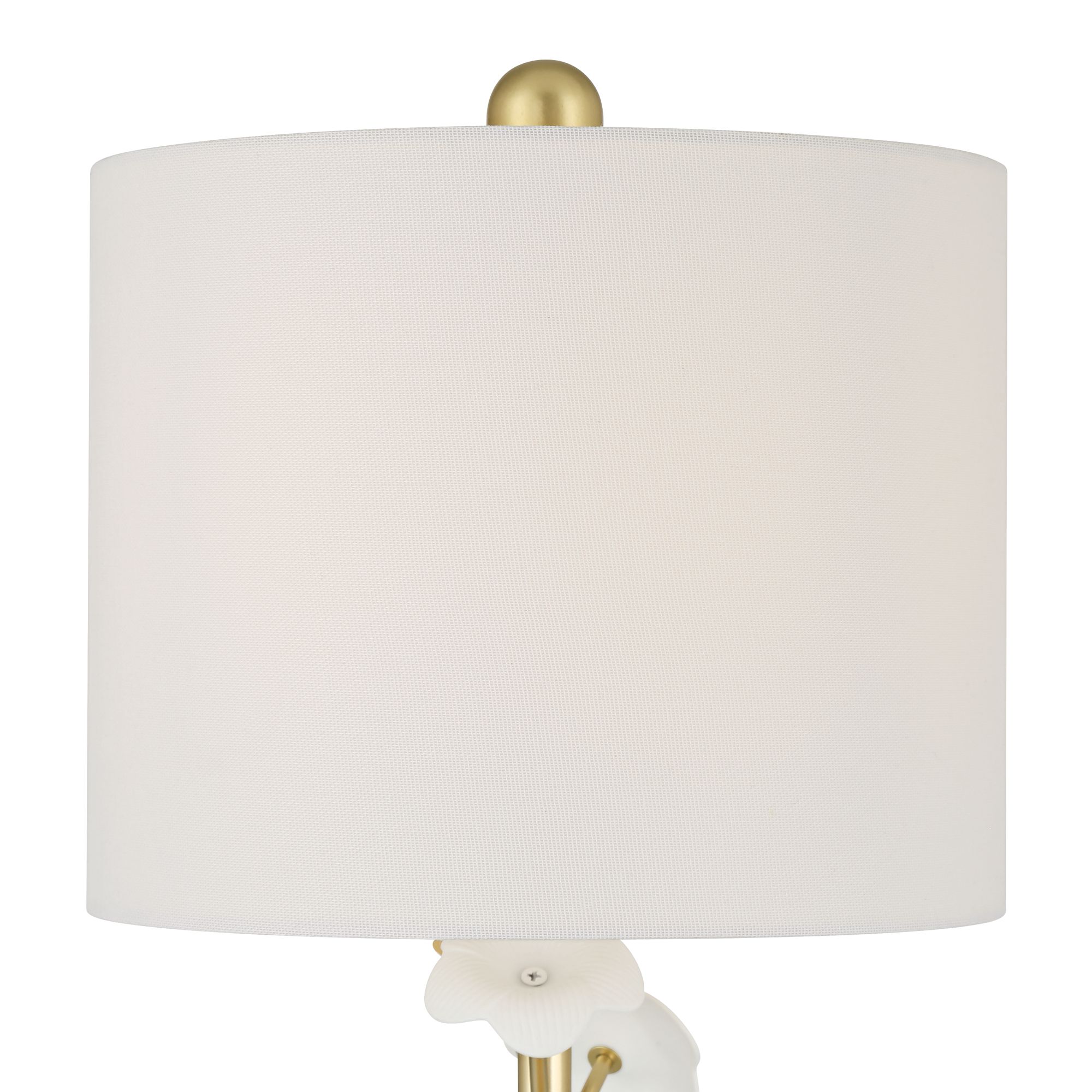 Image 3 Annie 21" High Gold and White Flower Table Lamp Set of 2 with Dimmer more views