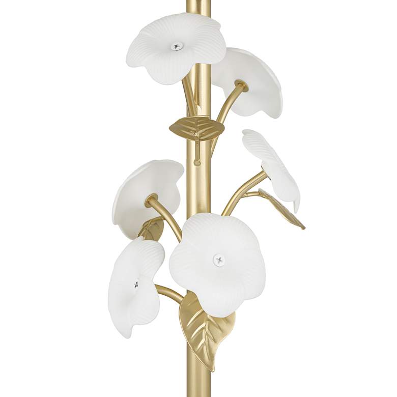 Image 6 Annie 21" High Gold and White Flower Table Lamp more views