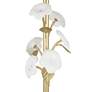 6_Annie 21" High Gold and White Flower Table Lamp more views