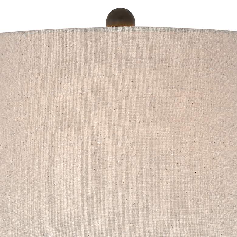 Image 2 Annie 29 1/2" Iron Scroll Table Lamps with Round Acrylic Risers more views