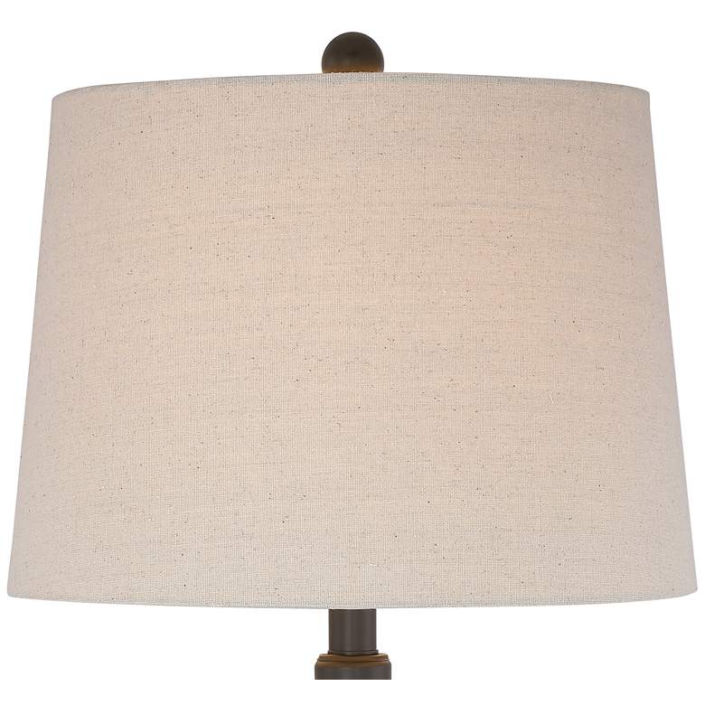 Image 3 Annie 29 1/2" Iron Scroll Table Lamps with Round Acrylic Risers more views