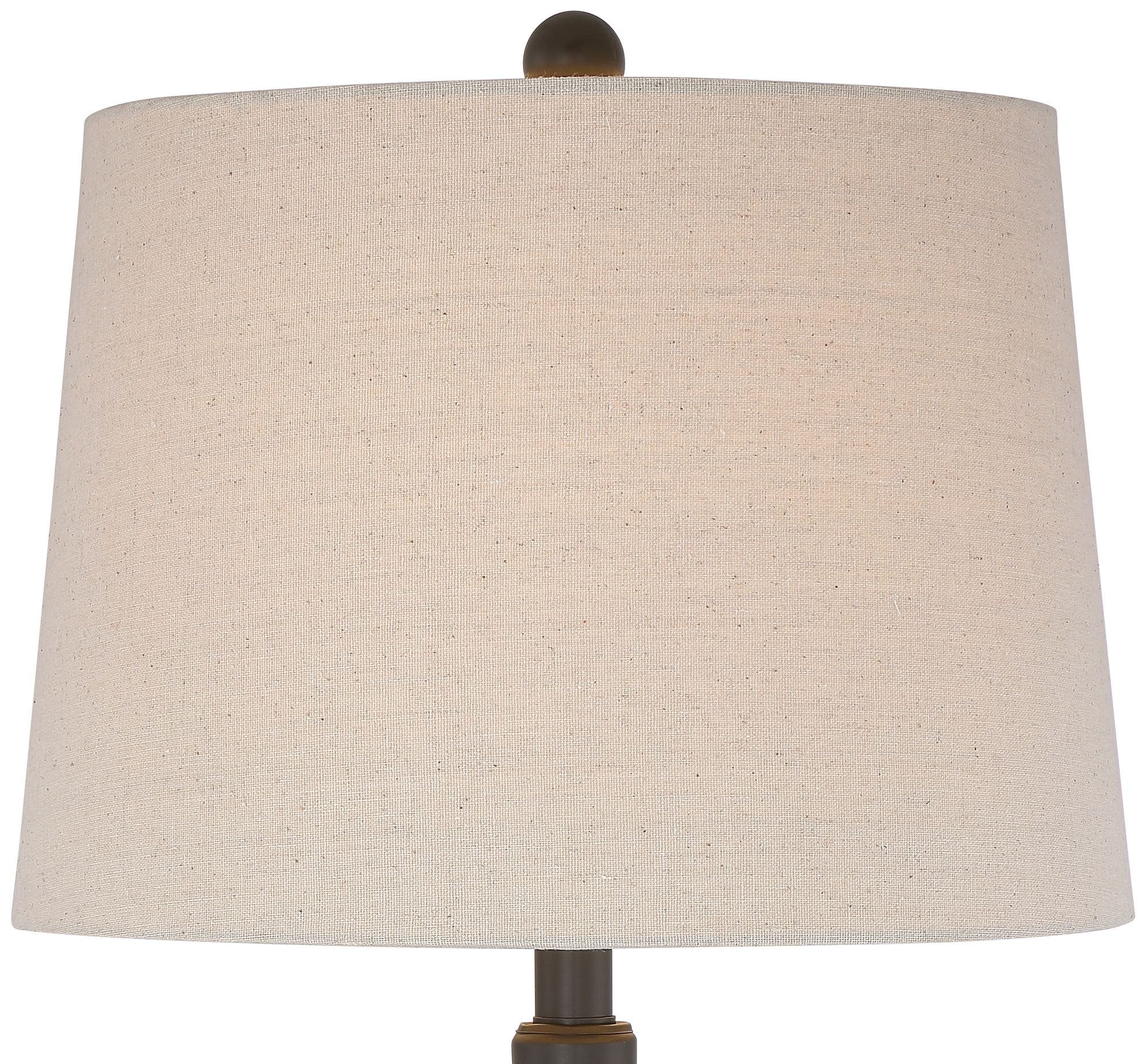 Image 3 Annie 29 1/2" Iron Scroll Table Lamps with Round Acrylic Risers more views