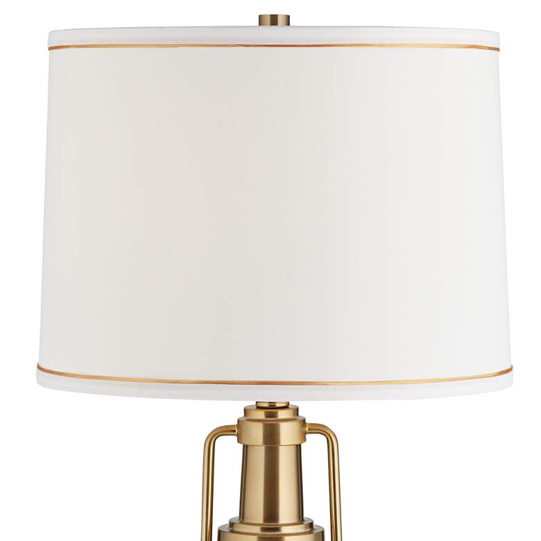 Annie Brass Lantern Table Lamp with Night Light more views