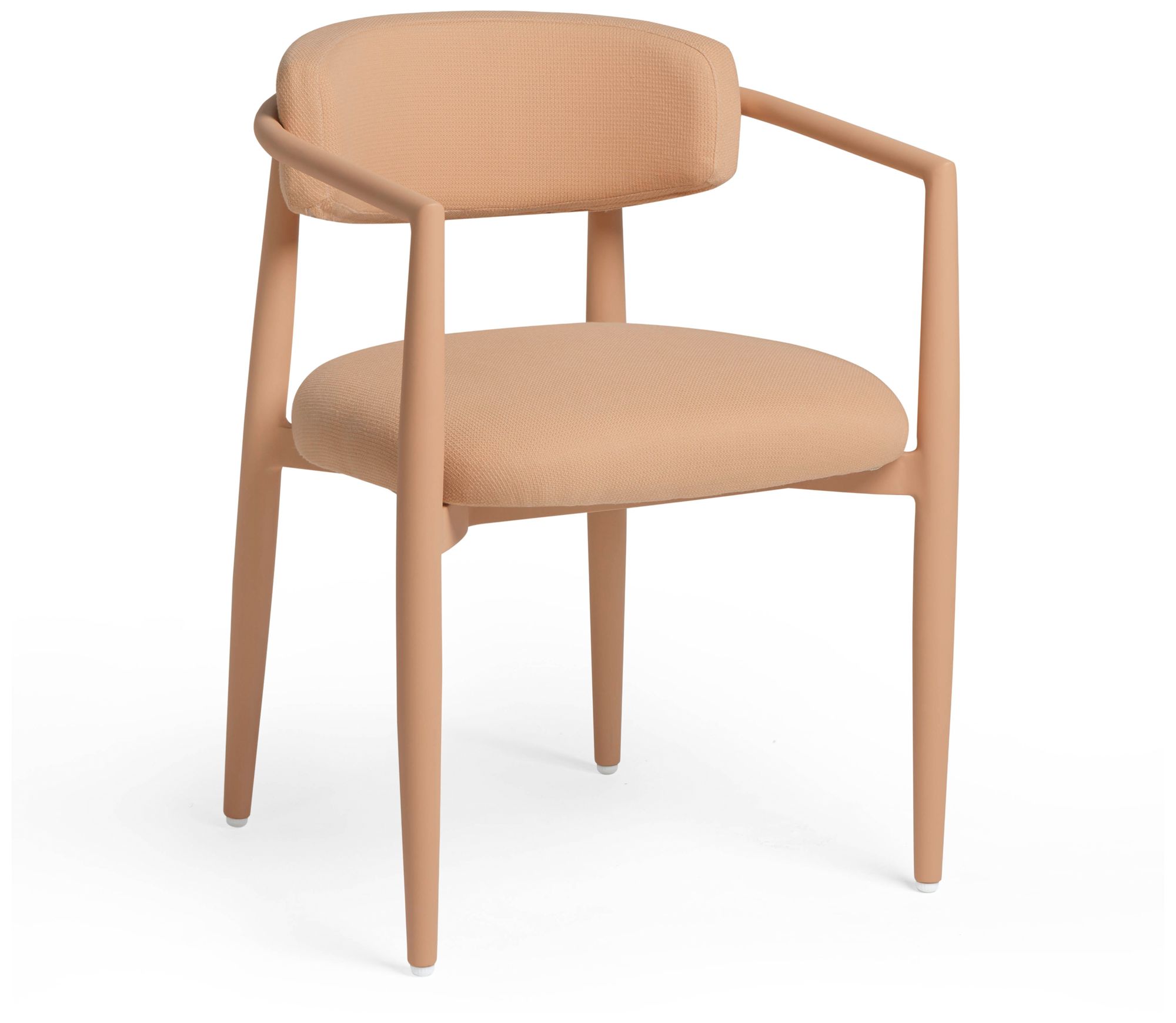 Image 3 Annika Peach Textured Outdoor Dining Chair more views