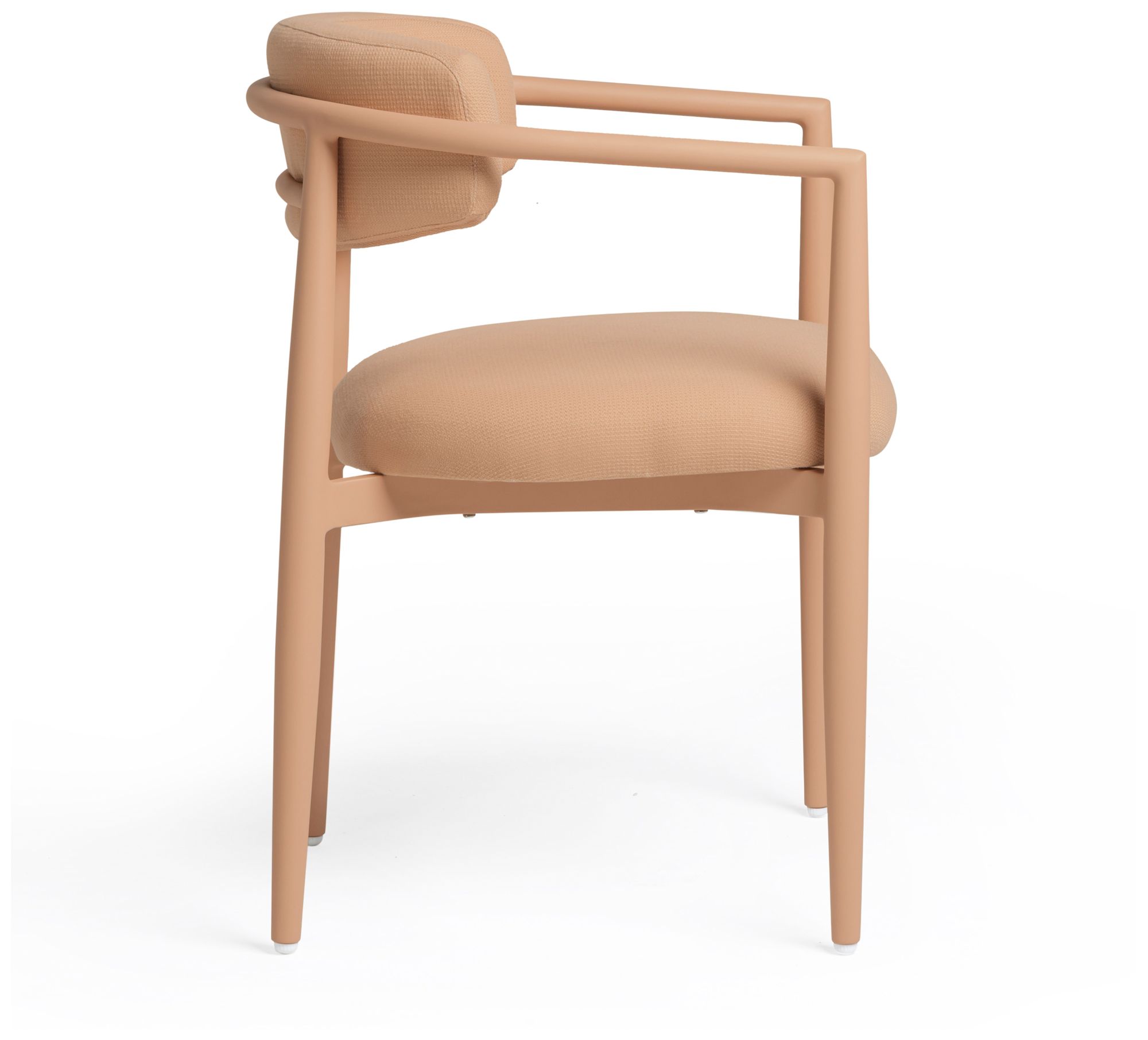 Image 4 Annika Peach Textured Outdoor Dining Chair more views