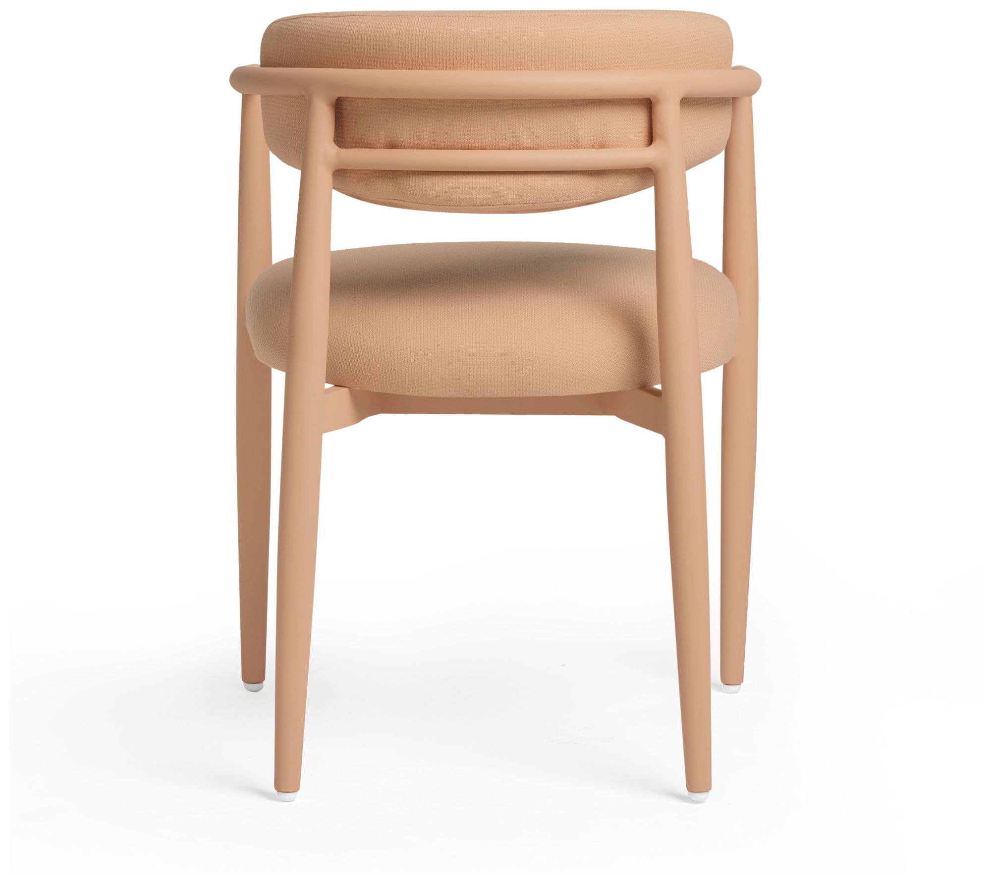 Image 5 Annika Peach Textured Outdoor Dining Chair more views