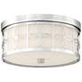 Anniversary 13 1/2" Wide Polished Nickel Drum Ceiling Light