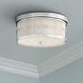 Anniversary 13 1/2" Wide Polished Nickel Drum Ceiling Light