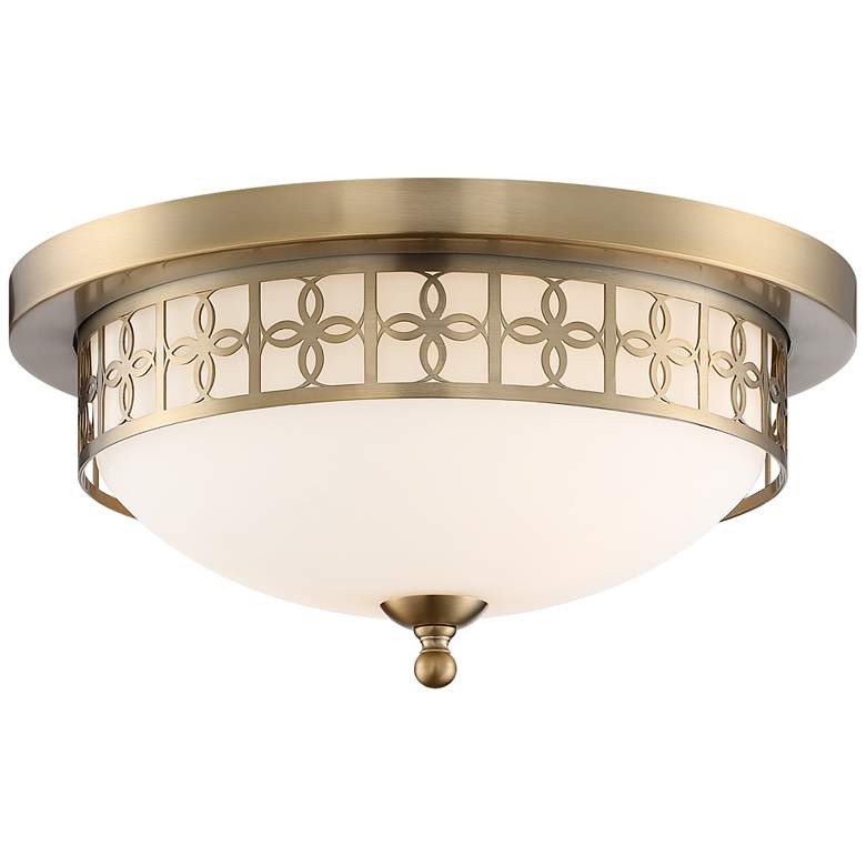 Image 1 Anniversary 13 1/2" Wide Vibrant Gold Ceiling Light