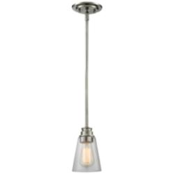 Annora by Z-Lite Brushed Nickel 1 Light Mini Pendant
