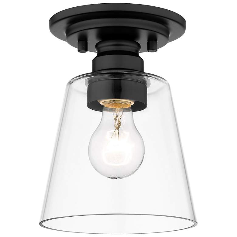 Image 1 Annora by Z-Lite Matte Black 1 Light Flush Mount