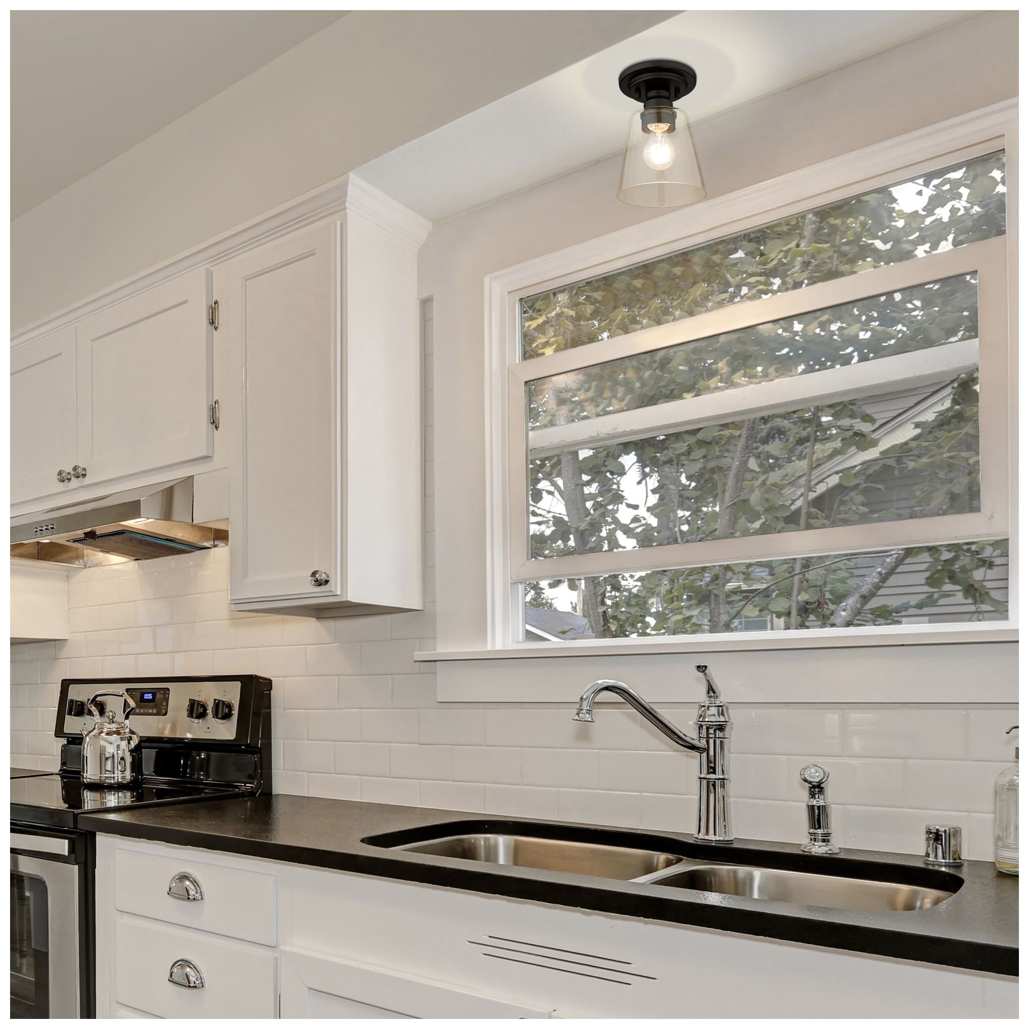 Image 2 Annora by Z-Lite Matte Black 1 Light Flush Mount more views