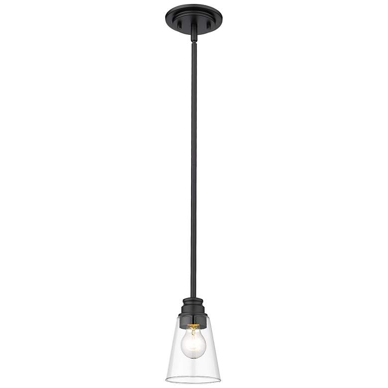 Image 2 Annora by Z-Lite Matte Black 1 Light Mini Pendant