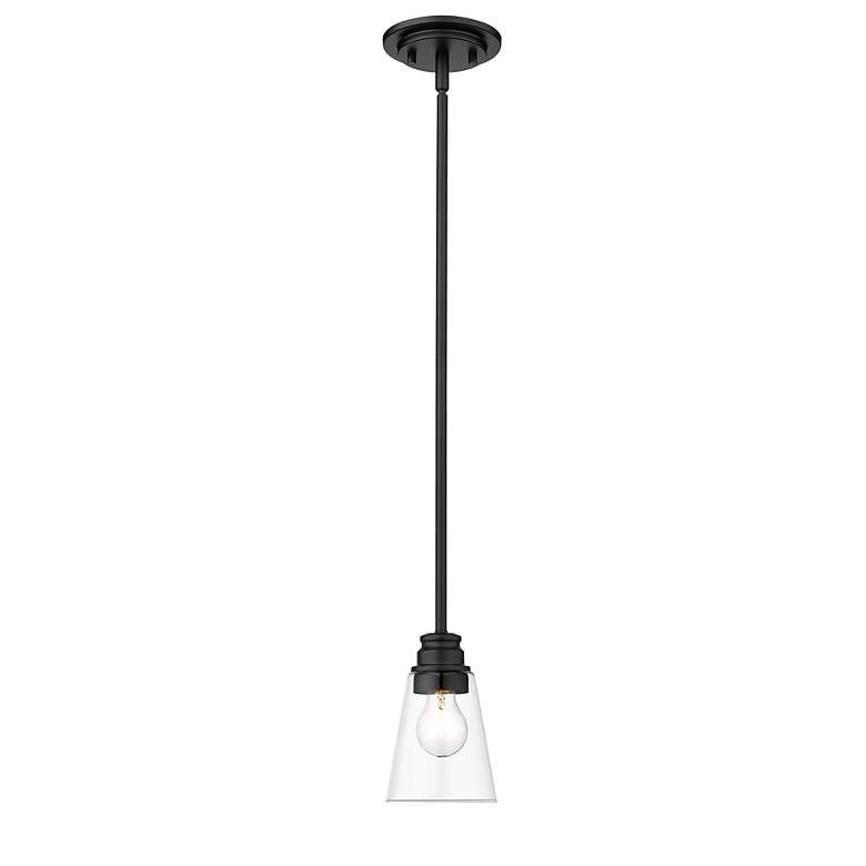 Image 5 Annora by Z-Lite Matte Black 1 Light Mini Pendant more views