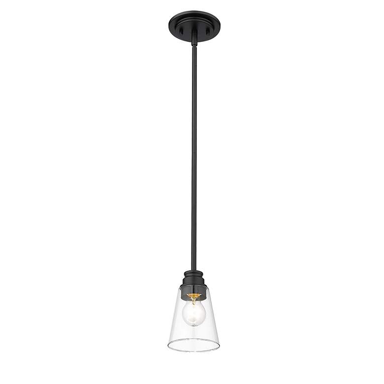 Image 6 Annora by Z-Lite Matte Black 1 Light Mini Pendant more views