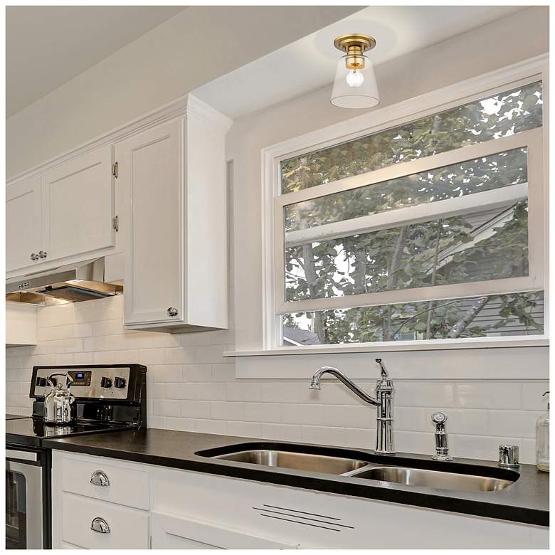 Image 4 Annora by Z-Lite Olde Brass 1 Light Flush Mount more views