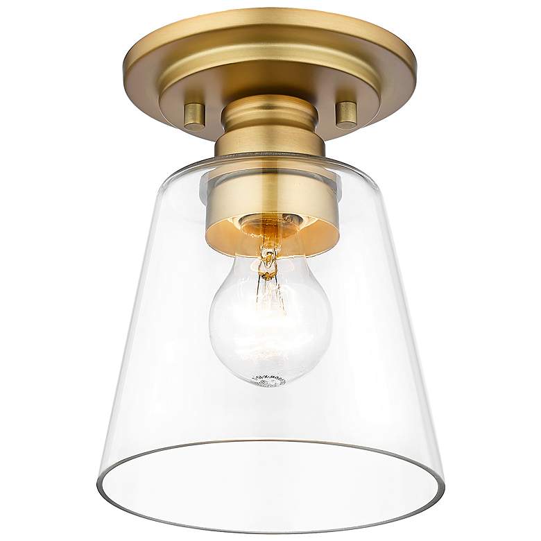 Image 6 Annora by Z-Lite Olde Brass 1 Light Flush Mount more views