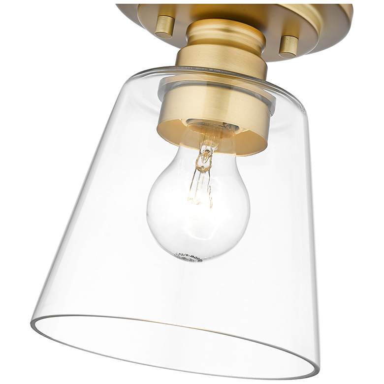 Image 7 Annora by Z-Lite Olde Brass 1 Light Flush Mount more views