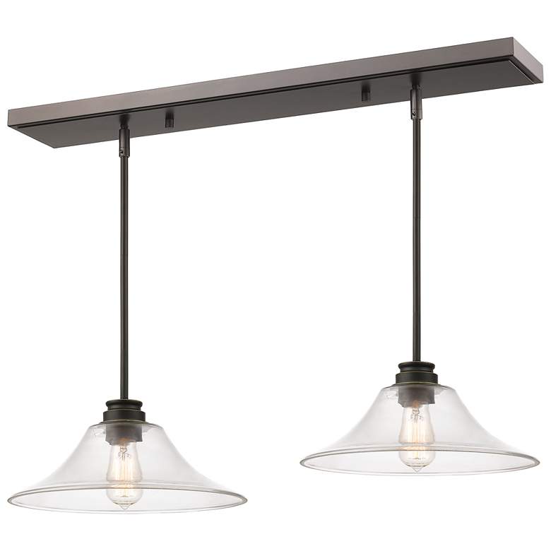 Image 1 Annora by Z-Lite Olde Bronze 1 Light Island Pendant