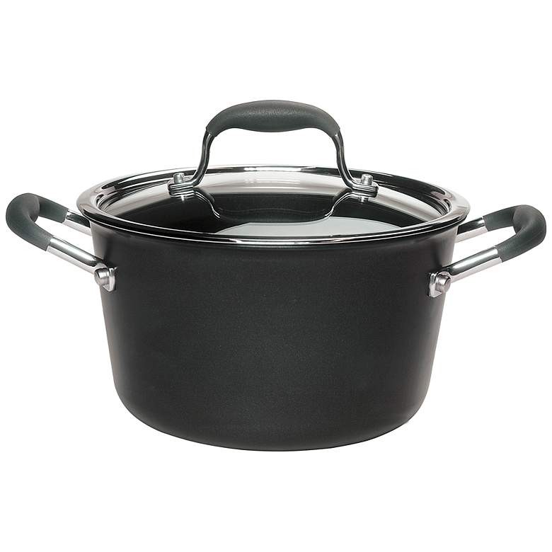 Image 1 Anolon Advanced 4.5-Quart Covered Tapered Saucepot