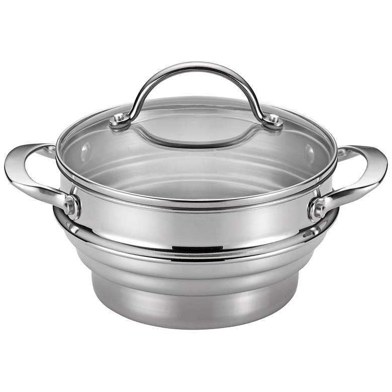 Image 1 Anolon Classic Stainless Steel Universal Covered Steamer