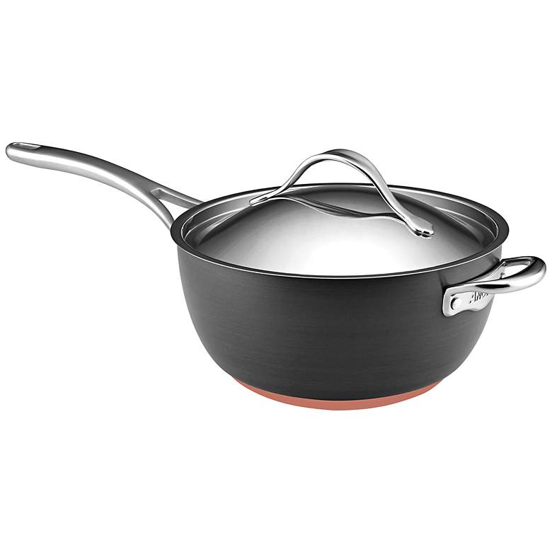 Image 1 Anolon Nouvelle Gray Copper 5 1/2-Quart Saucier
