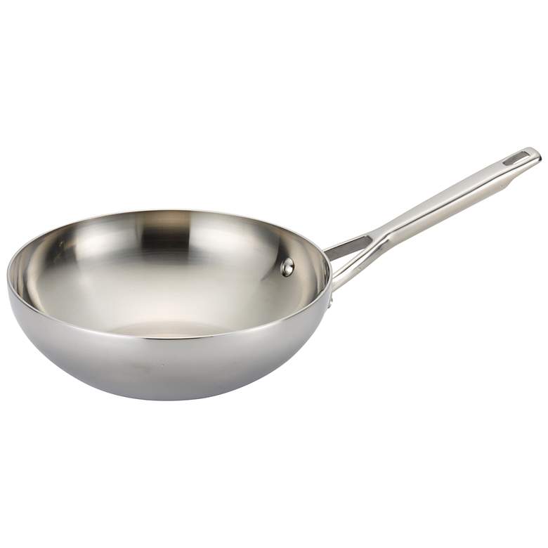 Image 1 Anolon Tri-Ply Clad Stainless Steel 10 3/4 inch Stir Fry Pan