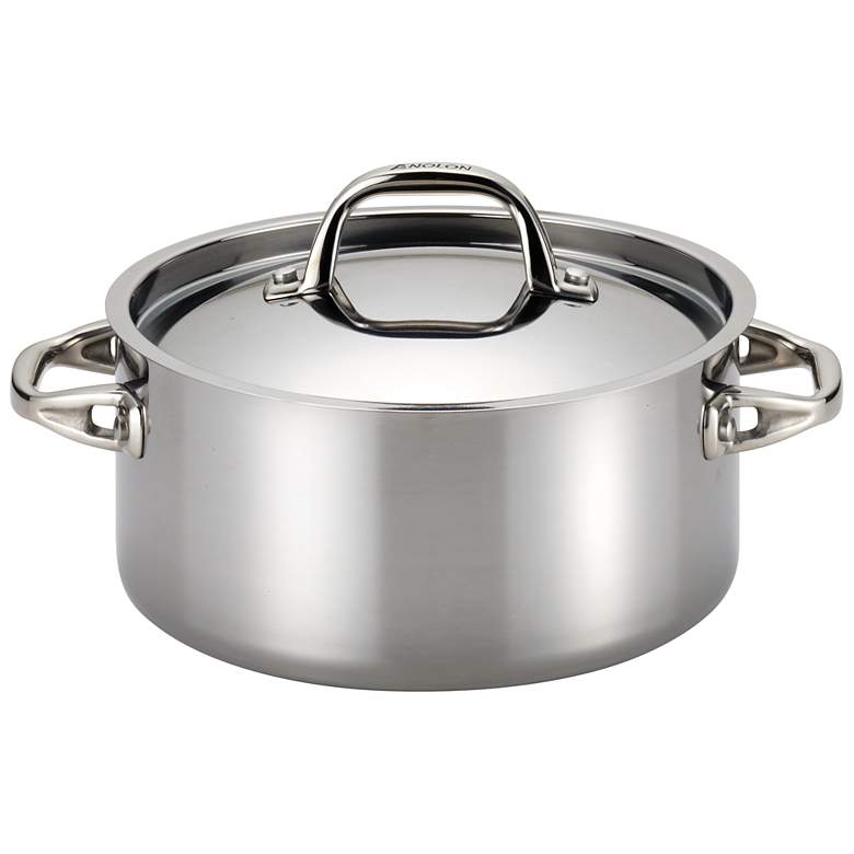 Image 1 Anolon Tri-Ply Clad Stainless Steel 5-Quart Dutch Oven