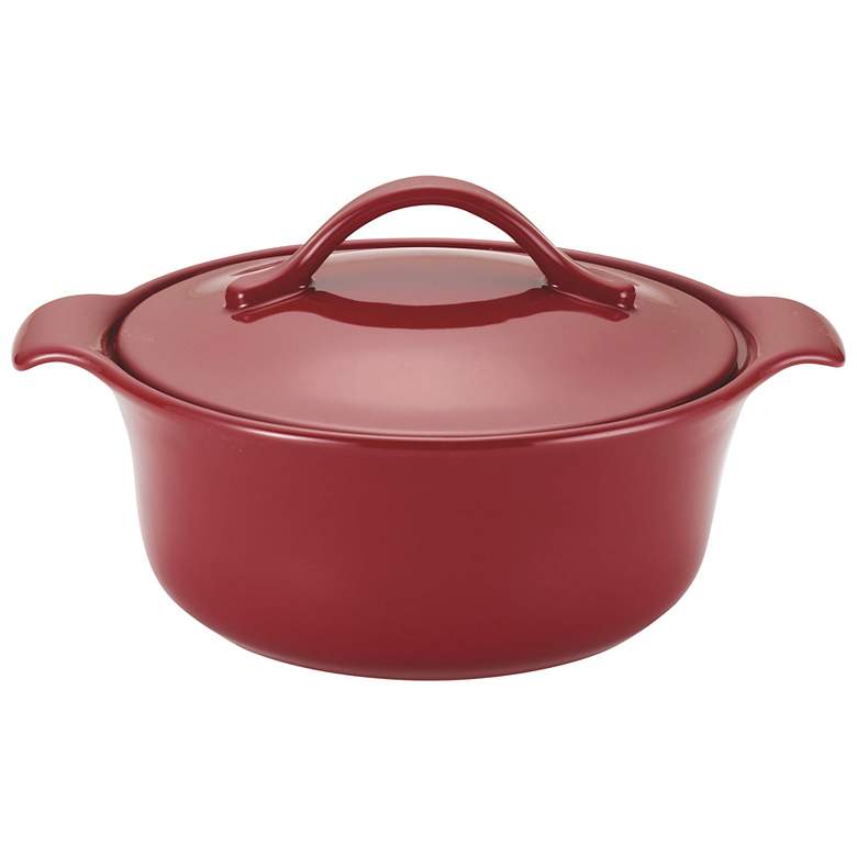 Image 1 Anolon Vesta Paprika Red 2 1/2-Quart Round Casserole