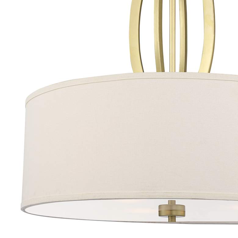 Anora 22&quot; Wide 3-Light Soft Gold Modern Pendant Chandelier more views