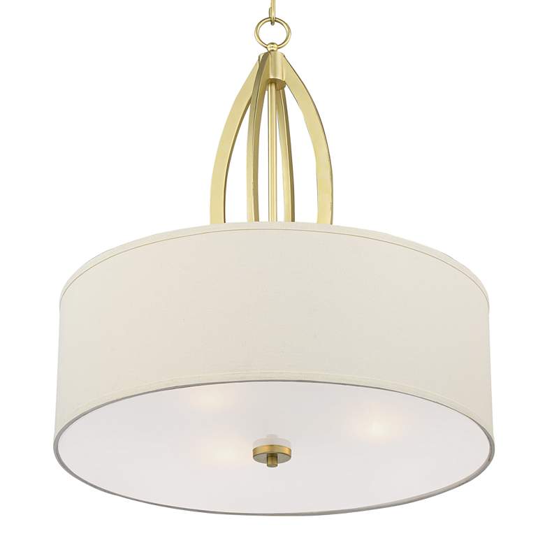 Anora 22&quot; Wide 3-Light Soft Gold Modern Pendant Chandelier more views