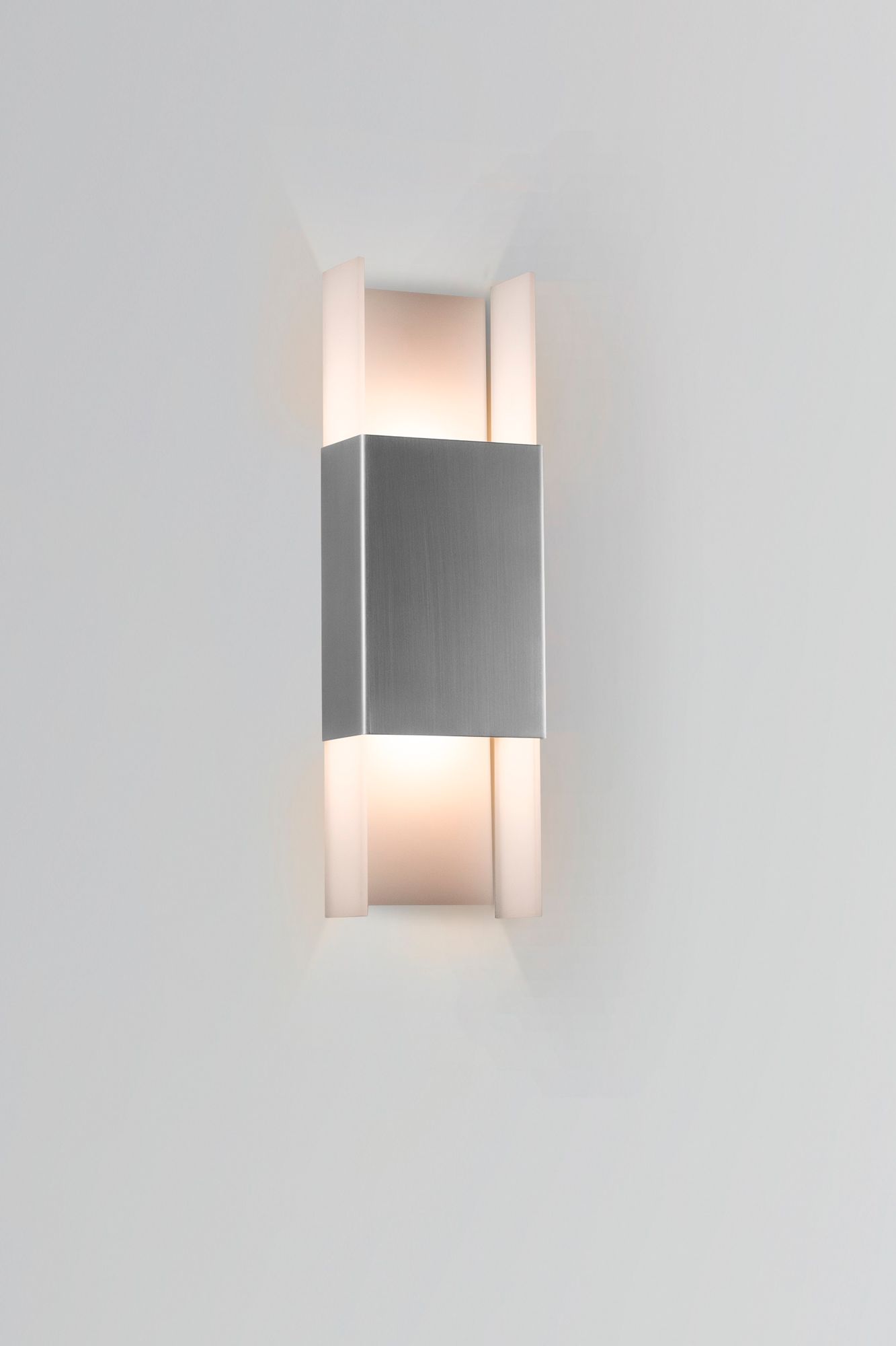 Image 2 Ansa 19.25" Brushed Stainless Steel 2700K LED Outdoor Sconce more views