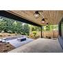 4_Ansel 11" Wide Black Cage Outdoor Ceiling Light more views