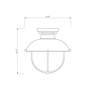 Ansel 11" Wide Black Cage Outdoor Ceiling Light