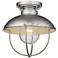 Ansel 11" Wide Galvanized Outdoor Ceiling Light