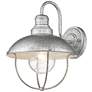 2_Ansel 14" High Galvanized Metal Outdoor Wall Light