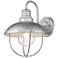 Ansel 14" High Galvanized Metal Outdoor Wall Light