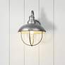 1_Ansel 14" High Galvanized Metal Outdoor Wall Light