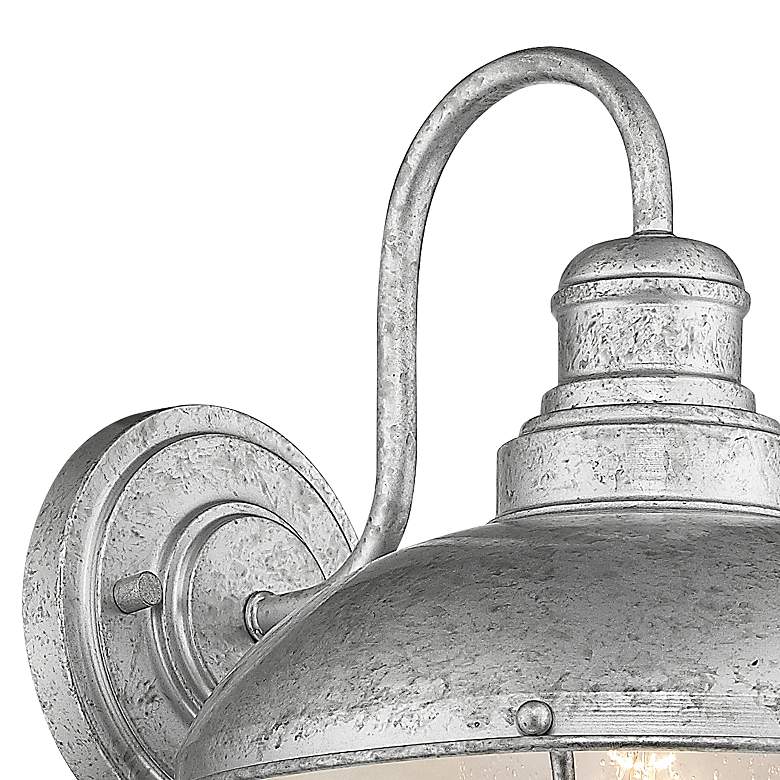 Image 3 Ansel 14" High Galvanized Metal Outdoor Wall Light more views