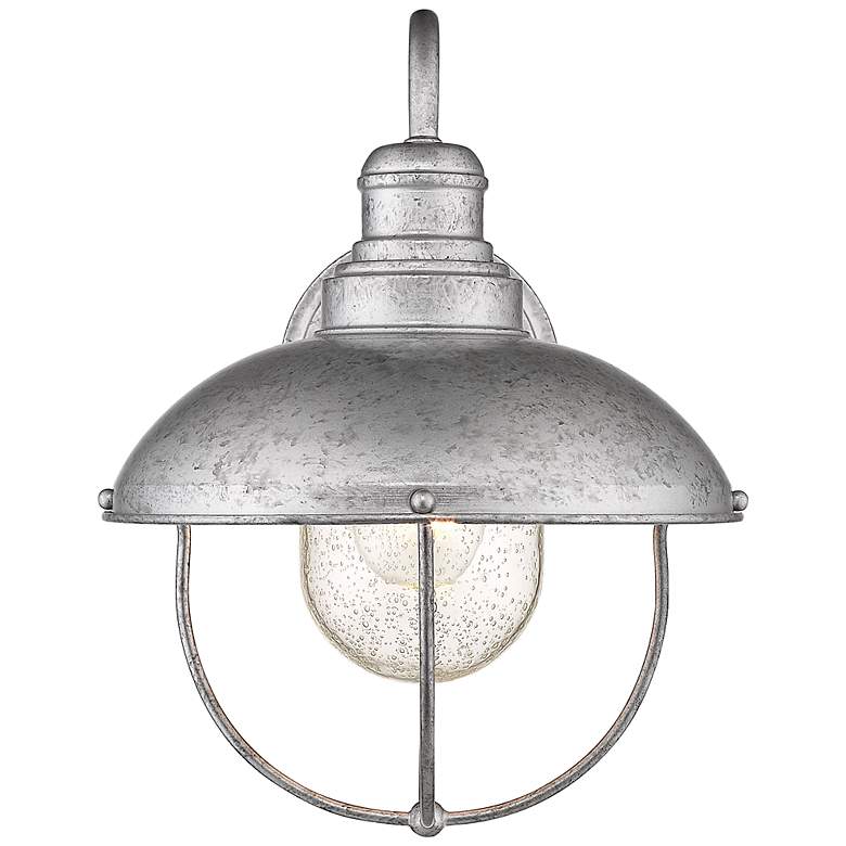 Image 6 Ansel 14" High Galvanized Metal Outdoor Wall Light more views